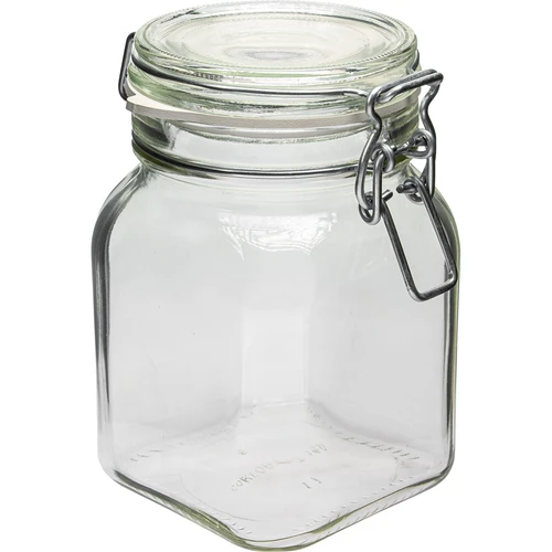 Comfort Pot 750 ml vierkant. hermetisch afgesloten  - 1 ['potten voor conserven', ' potten voor conserven', ' gewone pot', ' gewone potten', ' goedkope potten']