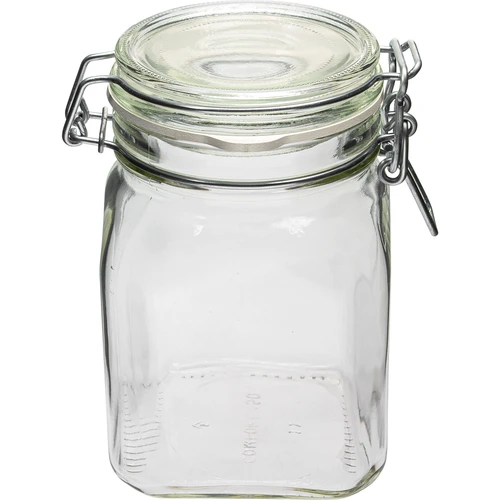 Comfort Pot 750 ml vierkant. hermetisch afgesloten - 2 ['potten voor conserven', ' potten voor conserven', ' gewone pot', ' gewone potten', ' goedkope potten']