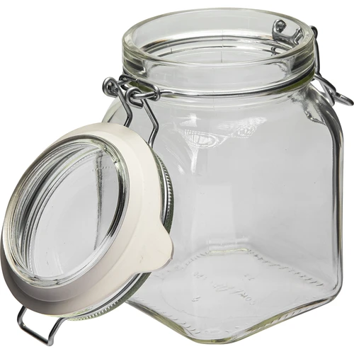 Comfort Pot 750 ml vierkant. hermetisch afgesloten - 3 ['potten voor conserven', ' potten voor conserven', ' gewone pot', ' gewone potten', ' goedkope potten']