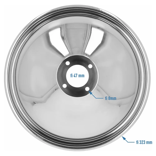 Convex deksel 18L voor stalen container - 4
