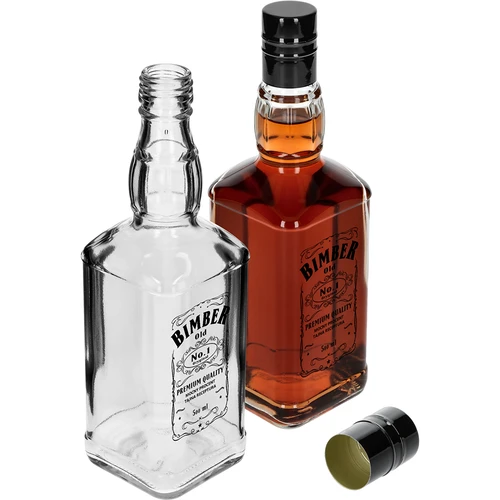 Daniels-fles 500 ml met schroefdop, opdruk “Bimber OLD”, 1 stuk - 4