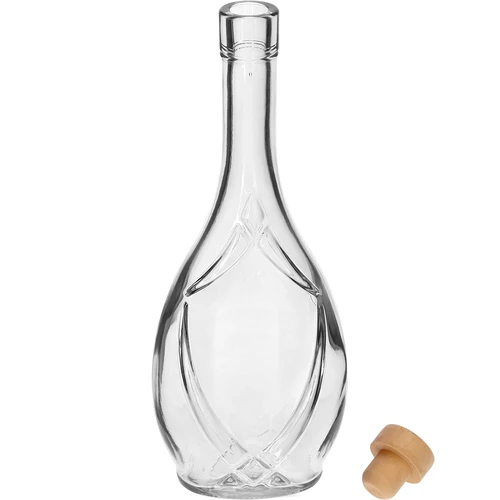 Decoratieve fles ICONA 500 ml, met paddenstoelkurk, 1 stuk - 2