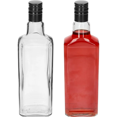 Decoratieve fles TYNKTURA 0,5 L, met lange zwarte schroefdop Ø 28 mm, 1 stuk. - 3
