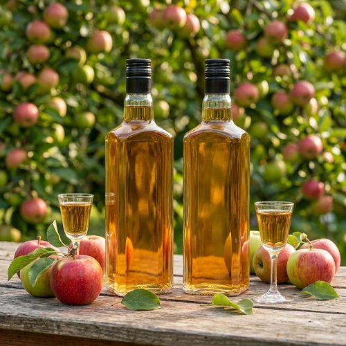 Decoratieve fles TYNKTURA 0,5 L, met lange zwarte schroefdop Ø 28 mm, 1 stuk. - 8