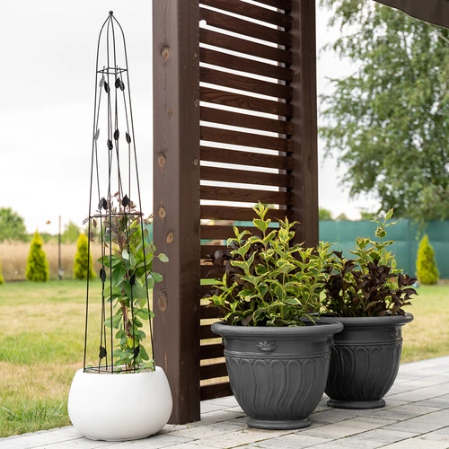 Decoratieve pergola - Piramide, 150 cm - 6 ['plantensteun', ' voor klimplanten', ' voor plantenteelt', ' voor rozen', ' voor tomaten', ' voor struiken']