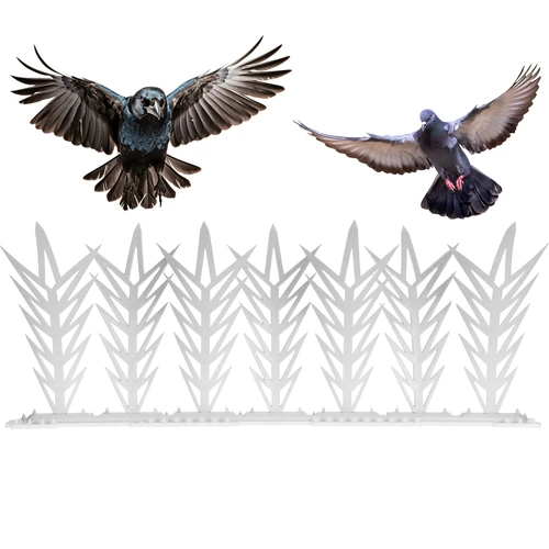 Decoratieve vogelafschrikkende strips met spikes, wit - van kunststof, 6 stuks - 4 ['vogelafschrikker', ' vogelspikes', ' spikes tegen vogels', ' plastic spikes afschrikker', ' duivenspikes', ' decoratieve spikes voor vensterbank', ' strip met spikes tegen vogels', ' decoratieve strip met spikes', ' plastic strips voor vogels', ' bescherming tegen vogels', ' bescherming tegen duiven', ' gevelbescherming tegen vogels', ' vogels afschrikken', ' schone vensterbank', ' spikes op plastic strip', ' set spikes voor vogels', ' effectieve bescherming tegen duiven', ' vogels', ' vogels afschrikkende spikes', ' decoratieve strips om vogels af te schrikken', ' hoe vogels effectief af te schrikken', ' strips en spikes veilig voor vogels']