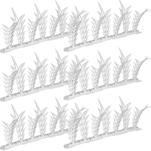 Decoratieve vogelafschrikkende strips met spikes, wit - van kunststof, 6 stuks - 2 ['vogelafschrikker', ' vogelspikes', ' spikes tegen vogels', ' plastic spikes afschrikker', ' duivenspikes', ' decoratieve spikes voor vensterbank', ' strip met spikes tegen vogels', ' decoratieve strip met spikes', ' plastic strips voor vogels', ' bescherming tegen vogels', ' bescherming tegen duiven', ' gevelbescherming tegen vogels', ' vogels afschrikken', ' schone vensterbank', ' spikes op plastic strip', ' set spikes voor vogels', ' effectieve bescherming tegen duiven', ' vogels', ' vogels afschrikkende spikes', ' decoratieve strips om vogels af te schrikken', ' hoe vogels effectief af te schrikken', ' strips en spikes veilig voor vogels']