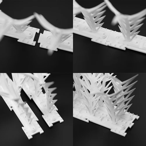 Decoratieve vogelafschrikkende strips met spikes, wit - van kunststof, 6 stuks - 5 ['vogelafschrikker', ' vogelspikes', ' spikes tegen vogels', ' plastic spikes afschrikker', ' duivenspikes', ' decoratieve spikes voor vensterbank', ' strip met spikes tegen vogels', ' decoratieve strip met spikes', ' plastic strips voor vogels', ' bescherming tegen vogels', ' bescherming tegen duiven', ' gevelbescherming tegen vogels', ' vogels afschrikken', ' schone vensterbank', ' spikes op plastic strip', ' set spikes voor vogels', ' effectieve bescherming tegen duiven', ' vogels', ' vogels afschrikkende spikes', ' decoratieve strips om vogels af te schrikken', ' hoe vogels effectief af te schrikken', ' strips en spikes veilig voor vogels']