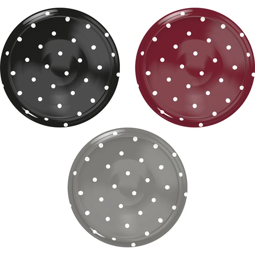 Deksel fi 66/4 stippen mix - 10 stuks.  - 1 ['deksel voor pot', ' klikdeksels', ' deksels voor potten', ' TO deksels', ' twist-off deksels', ' deksels fi 66', ' deksels met stippen', ' deksels met stippen', ' deksels fi 66', ' deksels met 4 haken', ' browin deksels', '']
