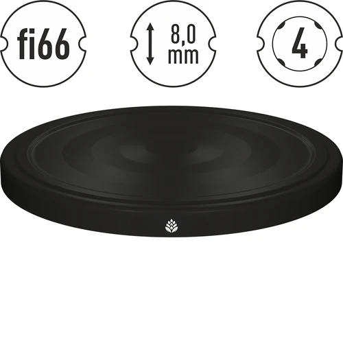 Deksel fi 66/4 zwart - 10 stuks - 4 ['deksels voor potten', ' deksel 4 klemmen', ' doppen', ' deksels', ' zwarte deksel', ' deksel voor pot', ' doppen voor potten', ' deksel voor pot', ' deksels voor potten fi 66', ' deksels voor potten 4 klemmen', ' twist off deksels', ' TO deksels', ' deksels 10 stuks', ' fi 66']