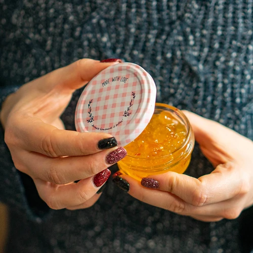 Deksel fi 66 ruit - 10 stuks - 15 ['voor wecken', ' voor potten', ' deksel', ' deksels', ' voor wecken', ' zelfgemaakte jam', ' dop', ' doppen', ' fi 66', ' fi66']