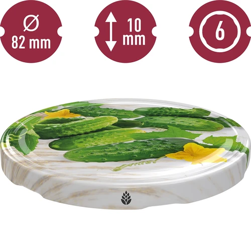 Deksel fi 82/6 komkommers 2 - 10 stuks - 7 ['doppen', ' potdeksel', ' potdeksels', ' deksels voor potten', ' deksels op potten', ' deksel voor pot', ' ingelegde komkommers', ' augurken', ' pickles']