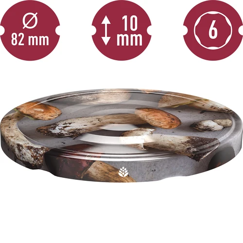 Deksel fi 82/6 paddenstoelen 2 - 10st. - 3 ['doppen', ' potdeksel', ' potdeksels', ' deksels voor potten', ' deksels op potten', ' deksel voor pot']