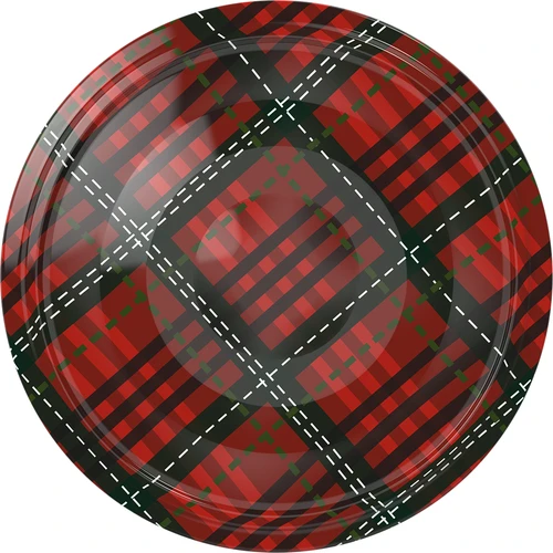 Deksel fi66 Schotse ruit mix, 10 stuks. - 5 ['deksel voor pot', ' klikdeksels', ' deksels voor potten', ' TO deksels', ' twist-off deksels', ' deksels fi 66', ' geruite deksels', ' deksels fi 66/4', ' 4-klauwdeksels', ' Browin deksels.']