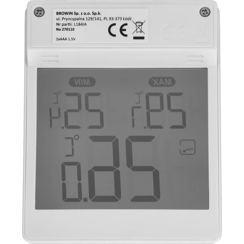 Digitale buitenraamthermometer, zelfklevend, merk Soens - 4