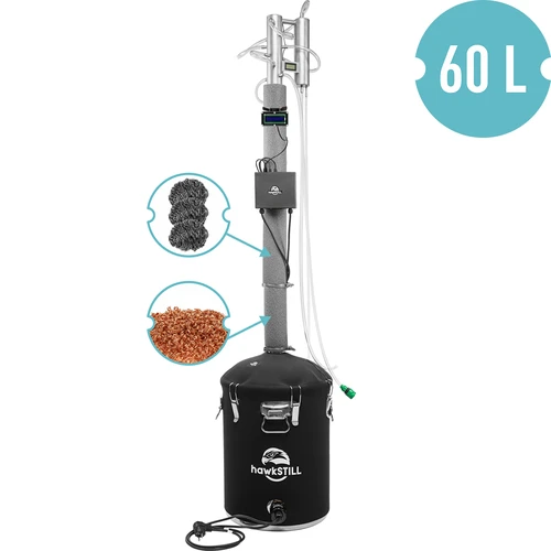 Distillatieset hawkSTILL „Koude Vingers” 60 L + Wi-Fi IQ-systeem met LCD-display - 2