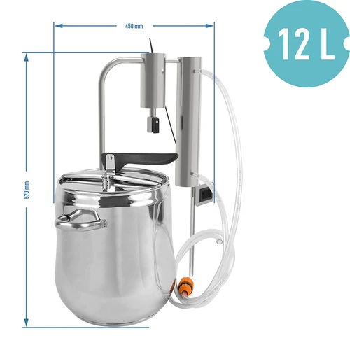 Distilleerapparaat en snelkookpan 2-in-1 12 L - 8 ['distilleerapparaat', ' distilleerapparaat met snelkookpan', ' snelkookpan', ' apparatuur voor', ' distilleerapparaat voor', ' distillatie']