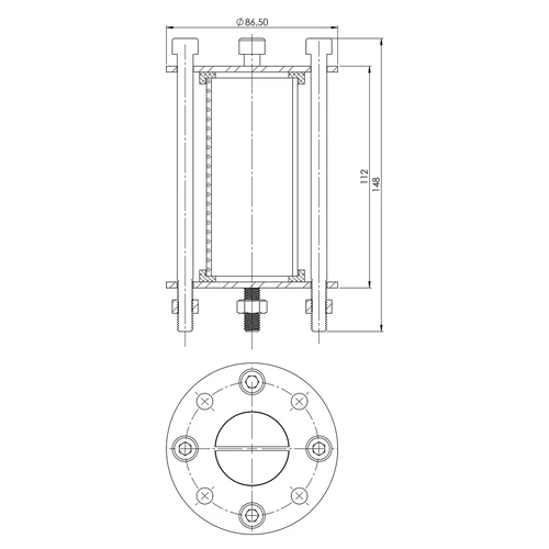 Distilleerder module - kijker - fi 48,3mm lengte 100mm - 7 ['distillatie kijkglas', ' distilleerder kijkglas', ' roestvrijstalen kijker', ' zaklamp voor distilleerder', ' zaklamp kijker', ' gin', ' aromatisering van distillaten', ' zaklamp']