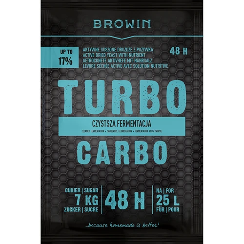 Distilleergist Turbo Carbo - 2 ['schone fermentatie', ' gist met actieve kool', ' turbo gist met actieve kool', ' aangename geur van distilleerwort']