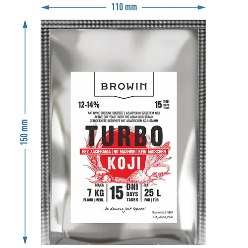 Distilleergist Turbo Koji, 50 g (zonder maischen!) - 7 ['Koji-gist', ' Koji-schimmel', ' roggebrood', ' aardappelwodka', ' koud maischen', ' gist voor alcohol', ' gist voor zelfgestookte drank', ' distilleergist', ' zonder maischen', ' gist voor granen', ' voor whiskey', ' gist voor whisky']