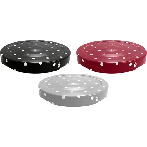 Dop fi 43 mm stippen mix - 10 stuks - 2 ['dop', ' dop met stippen', ' deksels voor potten', ' deksels met stippen', ' kleine deksels', ' deksels voor conserven', ' deksels voor conserven', ' deksels voor potten', ' gekleurde deksels', ' decoratieve deksels', ' decoratieve doppen']