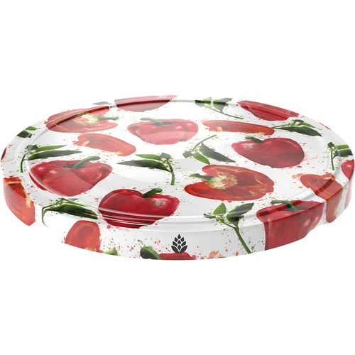 Dop fi 66/4 paprikatekeningen - 10 stuks. - 2 ['doppen fi 66/4', ' doppen met paprika', ' doppen voor conserven', ' doppen voor potten', ' decoratieve doppen', ' decoratieve doppen', ' doppen met opdruk', ' ingelegde paprika', ' gefermenteerde paprika']
