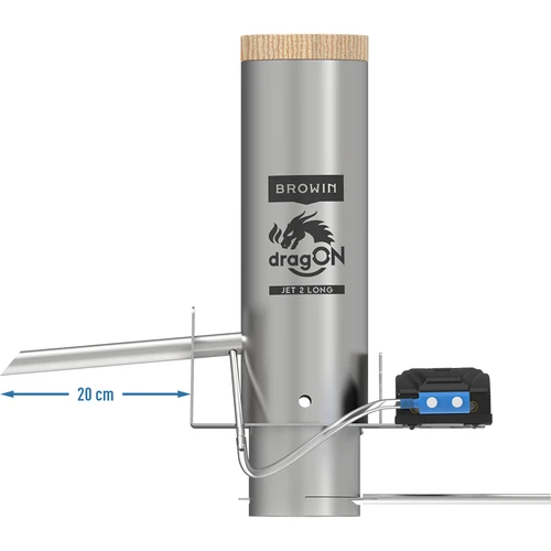 dragON set voor rookovens - IQ-modules met Wi-Fi en JET 2 LONG rookgenerator met aslade - 5