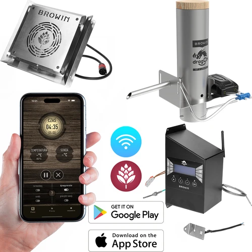 dragON set voor rookovens - IQ-modules met Wi-Fi en JET 2 LONG rookgenerator met aslade