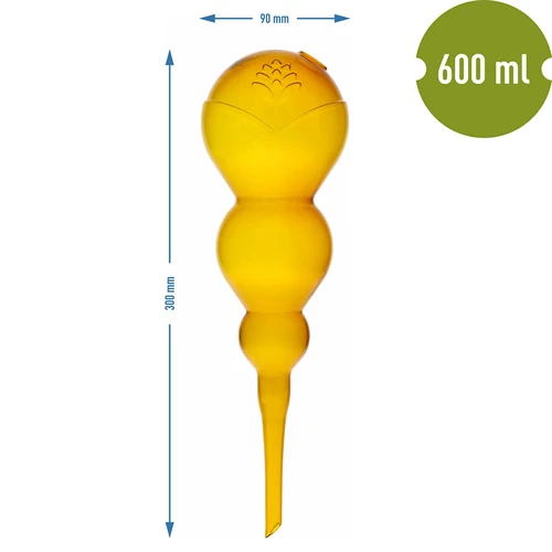 Drievoudige gietbal (driekamer), transparant geel, 600 ml - 5 ['gieters', ' bloemen waterdispenser', ' voor het water geven van bloemen', ' bloemenbevochtigers', ' bloemenirrigatie', ' plantenirrigatie', ' potirrigators', ' voor het water geven van bloemen', ' voor kamerplanten', ' irrigatiesysteem', ' gietbal', ' waterdispenser voor potten', ' plantenballen', ' plantendispenser', ' planten water geven', ' gietbal', ' drievoudige gietballen', ' decoratieve plantenirrigators', ' praktische gietballen', ' ruime gietballen', ' transparante doorzichtige gietballen', ' gekleurde gietballen voor plantenirrigatie', ' gele plantenballen']