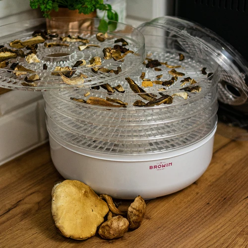 Droger voor paddenstoelen, fruit, groenten en kruiden 125 W - 10 ['voedseldrogers', ' paddenstoelendroger', ' fruitdroger', ' groentendrogen', ' vleesdrogen', ' groentendroger', ' voedsel drogen', ' eten drogen', ' keukendroger']