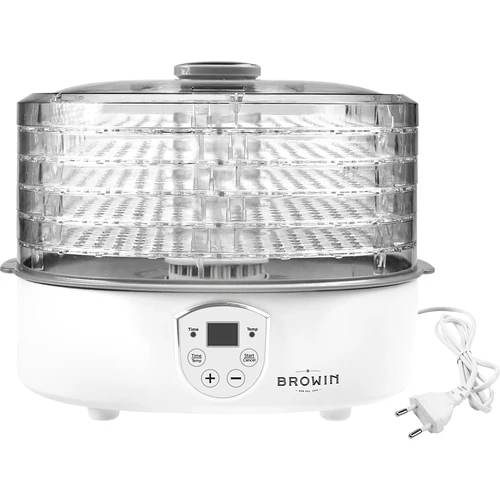 Droger voor paddenstoelen, fruit, groenten en kruiden met temperatuurregeling, 240W, transparant - 3 ['voedseldroger', ' paddenstoelendroger', ' gedroogd fruit', ' gedroogde groenten', ' voedselopslag', ' voedsel drogen', ' voedseldrogers', ' temperatuurregeling', ' transparante droger', ' dehydrator']