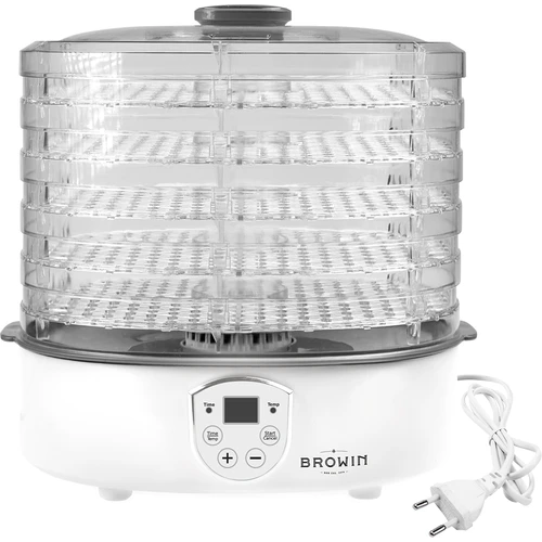 Droger voor paddenstoelen, fruit, groenten en kruiden met temperatuurregeling, 240W, transparant - 4 ['voedseldroger', ' paddenstoelendroger', ' gedroogd fruit', ' gedroogde groenten', ' voedselopslag', ' voedsel drogen', ' voedseldrogers', ' temperatuurregeling', ' transparante droger', ' dehydrator']