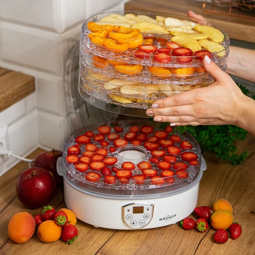 Droger voor paddenstoelen, fruit, groenten en kruiden met temperatuurregeling, 240W, transparant - 15 ['voedseldroger', ' paddenstoelendroger', ' gedroogd fruit', ' gedroogde groenten', ' voedselopslag', ' voedsel drogen', ' voedseldrogers', ' temperatuurregeling', ' transparante droger', ' dehydrator']