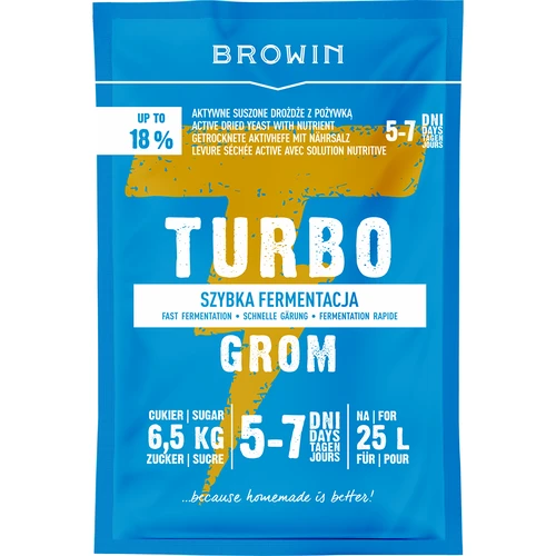 Drożdże gorzelnicze Turbo Grom 5-7 dni