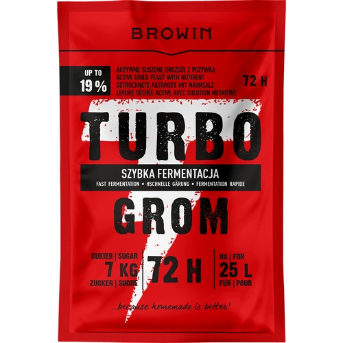 Drożdże gorzelnicze Turbo Grom 72h