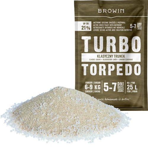 Drożdże gorzelnicze Turbo Torpedo 5-7 dni 21% 100g - 3