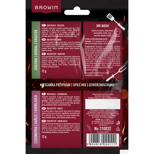 Duo Boter - knoflook- en kruidenkruiden 2 in 1, 2 x 12g - 2