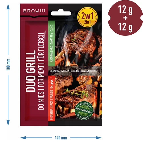 Duo Grill voor vlees, 2-in-1 kruidenmix, 2 x 12 g - 4