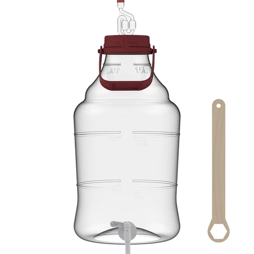 Easy Wijnset – eenvoudige manier voor huisgemaakte wijn - 2 ['huisgemaakte wijn', ' wijnset', ' hoe gemakkelijk wijn te maken', ' set om wijn te maken', ' eenvoudig recept voor wijn', ' onbreekbare ballon', ' wijnballon', ' ballon met kraantje', ' wijngist', ' pecto-enzym', ' anti-vlieg fermentatiebuis', ' start wijnset', ' wijnset voor beginners', ' eenvoudige manier om je eigen wijn te maken']