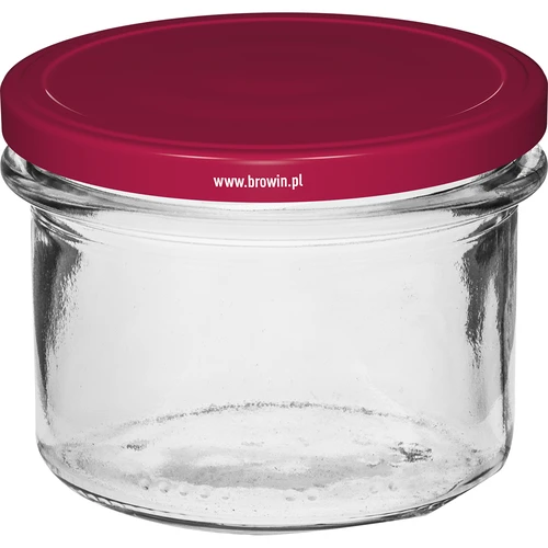 Eenvoudige pot 235 ml (fi82) met bordeauxrood deksel 6 stuks - 2 ['set van potten', ' potten voor fermenteren', ' potten voor jam', ' pot met deksel', ' potten fi 82', ' potten met 6 clips deksels', ' potten met bordeauxrode deksels', ' voor conserven', ' voor wecken', ' voor vlees', ' pottenverzameling']