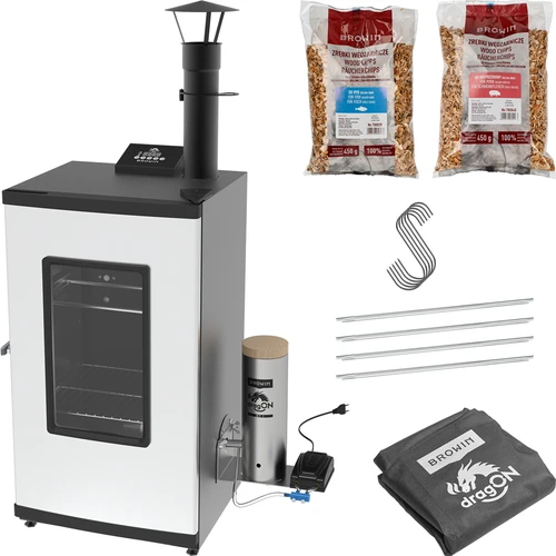 Elektrische rokerij - dragON met rookgenerator, digitaal 65 L  - 1 ['rokerij set', ' elektrische rokerij', ' rokerij met rookgenerator', ' rokerij met rookgenerator', ' alles voor roken', ' browin rokerij', ' tuinrokerij', ' rokerij op poten', ' roken', ' koud roken', ' roken met koude rook', ' rokerij', ' moderne rokerij', ' universele rokerij', ' rookchips', ' universele rookset', ' digitale controller', ' digitale rokerij', ' hit!']