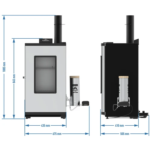Elektrische rokerij - dragON met rookgenerator, digitaal 65 L - 8 ['rokerij set', ' elektrische rokerij', ' rokerij met rookgenerator', ' rokerij met rookgenerator', ' alles voor roken', ' browin rokerij', ' tuinrokerij', ' rokerij op poten', ' roken', ' koud roken', ' roken met koude rook', ' rokerij', ' moderne rokerij', ' universele rokerij', ' rookchips', ' universele rookset', ' digitale controller', ' digitale rokerij', ' hit!']