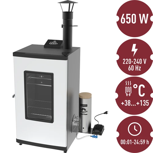 Elektrische rokerij - dragON met rookgenerator, digitaal 65 L - 25 ['rokerij set', ' elektrische rokerij', ' rokerij met rookgenerator', ' rokerij met rookgenerator', ' alles voor roken', ' browin rokerij', ' tuinrokerij', ' rokerij op poten', ' roken', ' koud roken', ' roken met koude rook', ' rokerij', ' moderne rokerij', ' universele rokerij', ' rookchips', ' universele rookset', ' digitale controller', ' digitale rokerij', ' hit!']