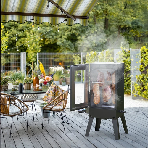 Elektrische rookoven dragON E101 met rookgenerator, 70 L - 13 ['rookset', ' elektrische rookoven', ' stalen rookoven', ' rookoven met rookgenerator', ' rookoven met rookgenerator', ' alles voor roken', ' browin rookoven', ' tuinrookoven', ' rookoven op poten', ' roken', ' koud roken', ' roken met koude rook', ' moderne rookoven', ' universele rookoven', ' rookchips', ' universele rookset', ' ruime rookoven', ' rookoven 70 L', ' hoge rookoven', ' rookoven met thermostaat', ' rookoven met raam', ' aanbevolen rookoven voor de tuin', ' hit!']