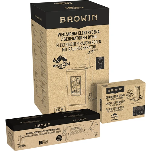 Elektrische rookoven dragON met verrijdbaar onderstel - 35