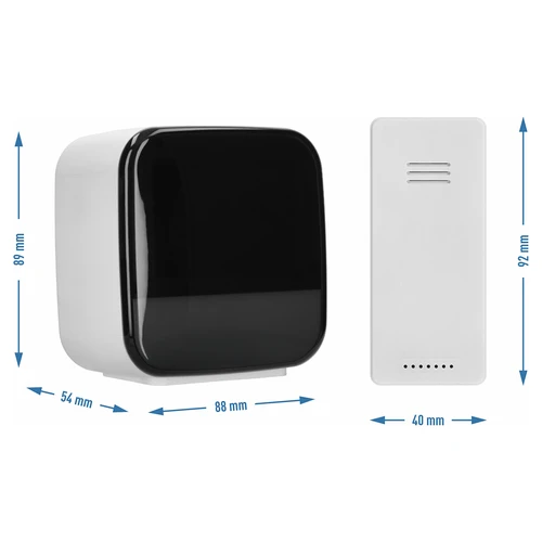 Elektronisch weerstation Soens - met draadloze sensor, wekker en lampje - 4