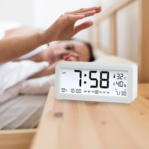 Elektronisch weerstation Soens - wit, met klok en kalender - 7