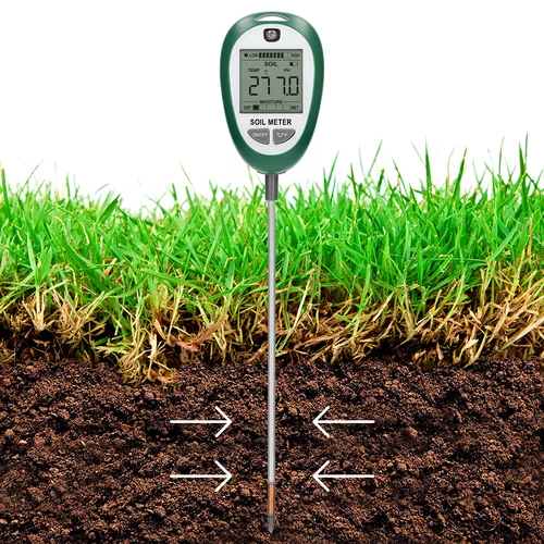 Elektronische bodemtester 4 in 1 - 9 ['elektronische bodemtester', ' vochtigheidsmeter voor planten', ' bodemvochtigheidsmeter', ' bodemvochtigheidsmeter voor planten', ' bodemzuurheidsmeter', ' bodemzonlichtmeter', ' bodemtemperatuurmeter', ' optimale omstandigheden voor plantenteelt', ' elektronisch apparaat voor het meten van bodemparameters', ' bodemkwaliteitsmeter', ' bodemvochtigheidstester', ' multifunctionele bodemtester', ' moderne bodemmeter voor planten']