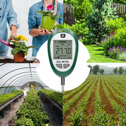 Elektronische bodemtester 4 in 1 - 8 ['elektronische bodemtester', ' vochtigheidsmeter voor planten', ' bodemvochtigheidsmeter', ' bodemvochtigheidsmeter voor planten', ' bodemzuurheidsmeter', ' bodemzonlichtmeter', ' bodemtemperatuurmeter', ' optimale omstandigheden voor plantenteelt', ' elektronisch apparaat voor het meten van bodemparameters', ' bodemkwaliteitsmeter', ' bodemvochtigheidstester', ' multifunctionele bodemtester', ' moderne bodemmeter voor planten']