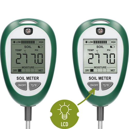 Elektronische bodemtester 4 in 1 - 4 ['elektronische bodemtester', ' vochtigheidsmeter voor planten', ' bodemvochtigheidsmeter', ' bodemvochtigheidsmeter voor planten', ' bodemzuurheidsmeter', ' bodemzonlichtmeter', ' bodemtemperatuurmeter', ' optimale omstandigheden voor plantenteelt', ' elektronisch apparaat voor het meten van bodemparameters', ' bodemkwaliteitsmeter', ' bodemvochtigheidstester', ' multifunctionele bodemtester', ' moderne bodemmeter voor planten']
